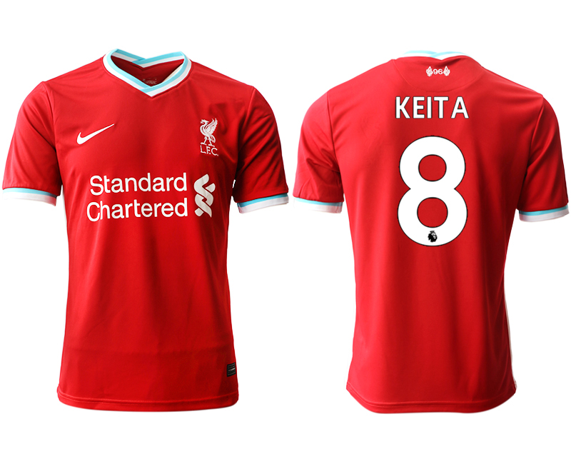 Men 2020-2021 club Liverpool home aaa version #8 red Soccer Jerseys->chelsea jersey->Soccer Club Jersey